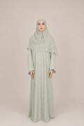 Lace Abaya - Mint