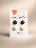Hijab Magnet Pins – 4er-Set (Creme + Beige)